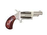 Used North American Arms .22 Magnum Mini Revolver – Stainless Steel, Rosewood Grips, 1.63