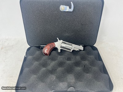 Used North American Arms .22 Magnum Mini Revolver – Stainless Steel, Rosewood Grips, 1.63