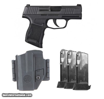 Sig Sauer P365 9mm Optics Ready Tacpac 3- Mags & Holster 365-9-BXR3P-MS-TACPAC