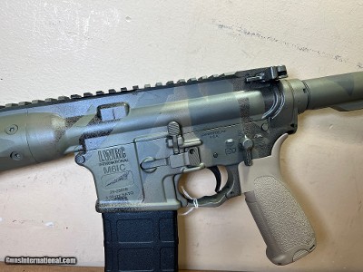 Used LWRC M6IC 5.56 NATO (DI)– Spiral Fluted Barrel, M-LOK Rail, Custom Camo Cerakote - Image 3 of 9