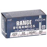 Fiocchi Range Dynamics 223 Remington Ammo 55 grain FMJ Case of 1000 Rounds 223A