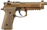 Beretta M9A4 9mm Optics Ready Threaded Barrel FDE 18 Round Capacity JS92M9A4G