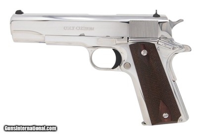 Colt Custom 1911 Government 38 Super Bright Stainless Steel O1073BSTS