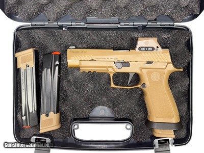 Used Sig Sauer M17X-RX – 9mm X-Series, Romeo M17 Optic, Coyote Finish, (3) 21-Round Mags