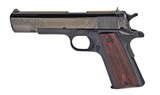 Colt 1911 Government 45 ACP Black DLC Gold Scroll Engraved O1911C-AUTOBLKGLD