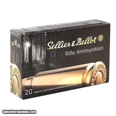 Sellier & Bellot 8x57 JR Ammo 196 grain Soft Point Box of 20 Rounds SB857JRA