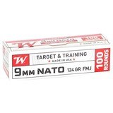Winchester NATO 9mm Luger Ammo 124 grain FMJ Case of 1000 Rounds W9NATOVP