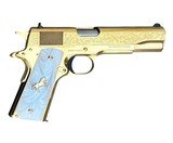 Colt 1911 El Ranchero 38 Super 24K Gold Engraved #160 of 300 CNCELRANCH - 1 of 2
