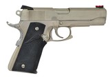 Colt / Seecamp Combat Commander .45 ACP – Custom Double Action 1911, Nickel Finish - 1 of 1