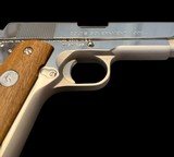Used Colt Government 1911 38 Super MK IV Series 70 Nickel Circa 1972 - 3 of 4