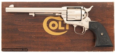 Colt Frontier Six Shooter Single Action Army Revolver .44-40 – Nickel Finish, 7½