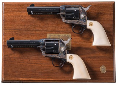Consecutive Pair of Colt 3rd Gen Single Action Army Revolvers