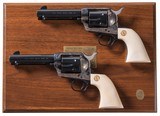 Consecutive Pair of Colt 3rd Gen Single Action Army Revolvers
