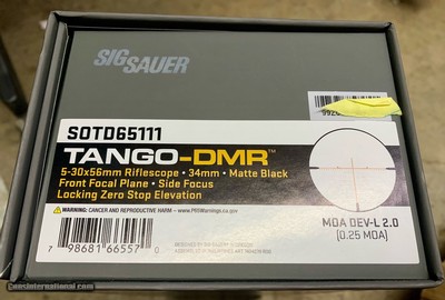 USED SIG TANGO-DMR 5-30X56 34MM FFP MOA BLK SOTD65111
