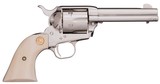 Pair Colt 3rd Gen Single Action Army Revolvers .45 LC – Nickel Finish, Custom Display Case - 2 of 3
