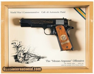 Meuse Argonne Offensive Colt Model 1911 Semi-Automatic Pistol