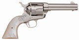 Colt Single Action Army Revolver 2nd Gen .45 LC – Nickel Finish, Pearl Grips, Rare Configuration - 2 of 3