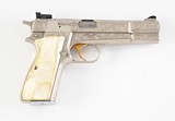 Browning Hi-Power Renaissance 9mm – Deep Engraving, Pearl Grips, Collector-Grade Belgium Pistol - 2 of 7