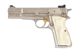 Browning Hi-Power Renaissance 9mm – Deep Engraving, Pearl Grips, Collector-Grade Belgium Pistol