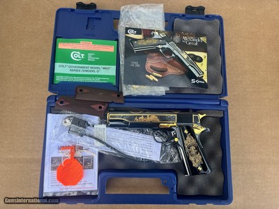 Colt 1911 Conquerors Series Alexander The Great 38 Super Engraved Limited Edition 1 of 200