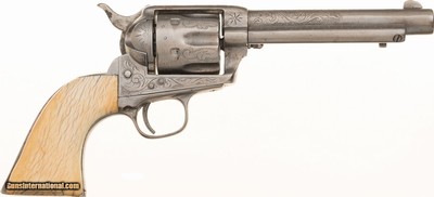 Factory Engraved 1882 Colt SAA Black Powder Frame – .45 LC, 5.5