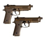 (1) One Beretta M9A4 M9A4G FDE 9MM G Decocker 18+1 TB OR NS Y Model Grade 3 JS92M9A4GM - 1 of 3