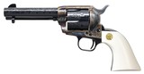 Colt Single Action Army SAA “Engraving Sampler” – .45 Colt, Factory Engraved, Black Powder Frame, Ivory Grip, Unfired (1985) - 2 of 2