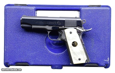 Colt Custom .38 Super 1911 – RMT Frame Commander Pearl Grips 3 Mags Case