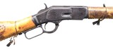 Winchester 1873 Lever-Action Rifle – Rawhide-Wrapped Tribute to Crow Scout Curley, Cal. .32-20 General Custer Little Big Horn - 3 of 6