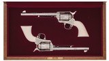 Consecutive Pair – Factory Engraved Colt Single Action Army Revolvers, .45 LC, 7.5