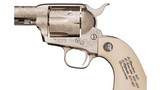 Colt Single Action Army 150th Anniversary Engraving Sampler – .45 Colt, Nickel, Factory Engraved, Boxed - 2 of 3