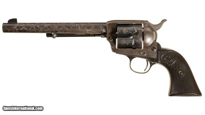 Engraved 1st Gen Colt SAA Revolver – 7.5