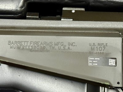 Barrett M107 50 BMG US Rifle System 29