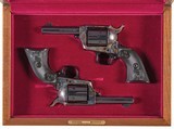 Cased Consecutive Pair – Colt 3rd Gen Storekeeper’s Single Action Army SAA Revolvers, .45 Colt, 4