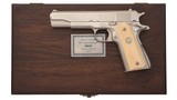 Colt Mk IV Series 70 Government Model – 75th Anniversary “Age of Flight” Edition, .45 ACP, Nickel, 1 of 500 - 1 of 1