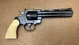 Colt Python .357 Mag Revolver – 1961, 6” Blue Custom Ivory Grips - 8 of 10