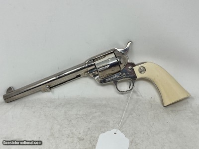 Colt Single Action Army .45 – 1989 Nickel Finish Extended Ivory 7.5