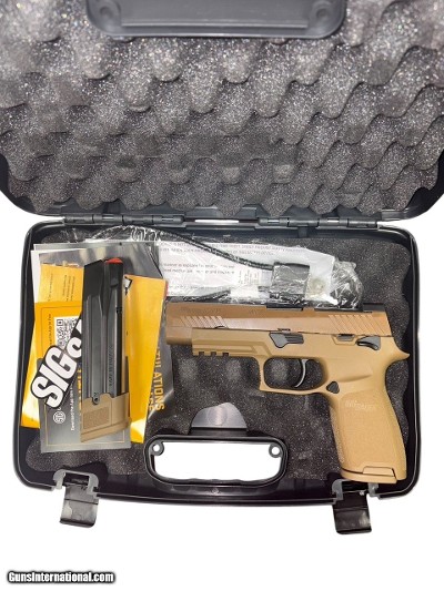 Used Sig Sauer P320 M17 9mm – Coyote Tan, 4.7” Barrel, Manual Safety, Optics Ready