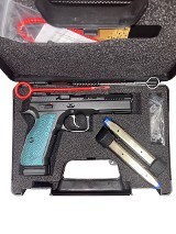 CZ Shadow 2 Optics Ready 9mm – Black Poly Frame, Blue Grips, 3 Mags, Made in USA - 1 of 8