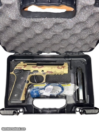Used Beretta 92XI 9mm Pistol – DDPD Camo, 18+1, Single Action Only, Optics-Ready
