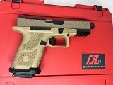 ZEV OZ9C Combat Pistol – Threaded Barrel, FDE Frame, Custom Slide, 9mm - 2 of 7
