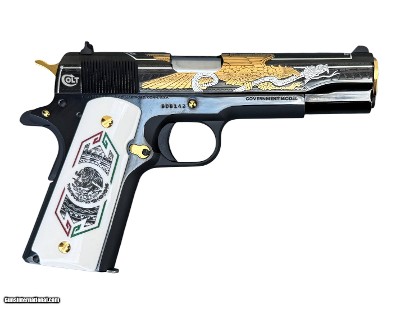Colt 1911 BANDERA De Mexico 38 Super 1 OF 500 O1911C-38-BDB