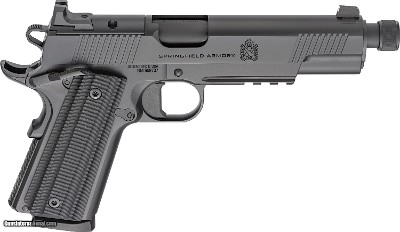 Springfield 1911 Operator 45 ACP Optics Ready AOS Blackout Threaded Barrel POT9240AOS