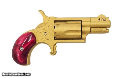 NAA North American Arms Mini Revolver 22 LR Trump Gold 45th & 47th Red Grips NAA-22LRT-RE