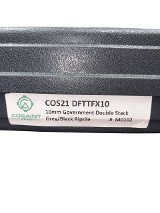 Cosaint Arms COS21 DFTTFX10 10mm – Government Double Stack, Grey/Black Riptile, MBX Magwell - 8 of 8