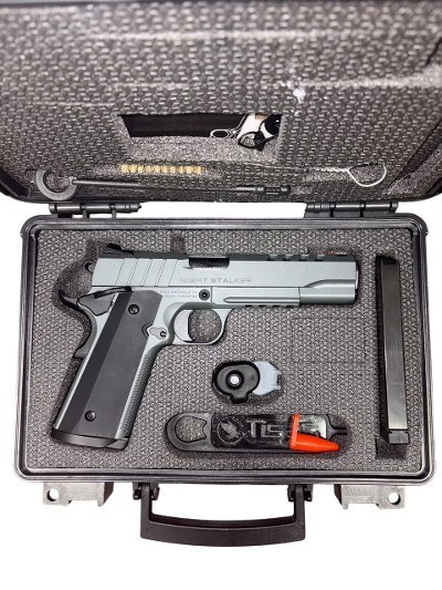 Used Tisas 1911 Night Stalker – .45 ACP, Ported Slide, Two-Tone Finish, Rail