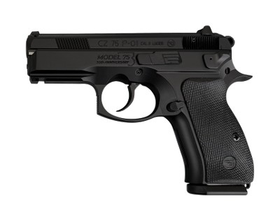 CZ 75 P-01 50th Anniversary 9mm 15 Round Capacity Decocker P01 91297
