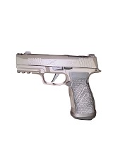 USED Only One In Stock Sig Sauer P365 AXG Legion 9mm – Gray AXG Modular Grip, X-Ray 3 Sights, Optic Ready, Compensated - 2 of 8