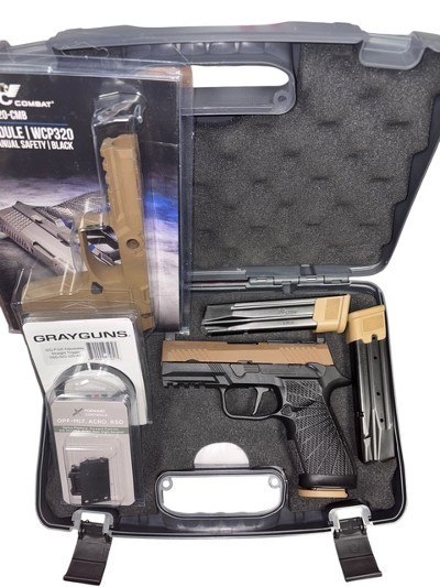 SIG Sauer P320-M18 with Wilson Combat Grip Module & Accessories – 9mm, Optics Ready, Manual Safety