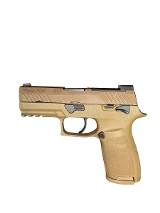 Used Sig Sauer P320 M18 – 9mm, Coyote Tan, Manual Safety, Night Sights, Optics-Ready - 2 of 8